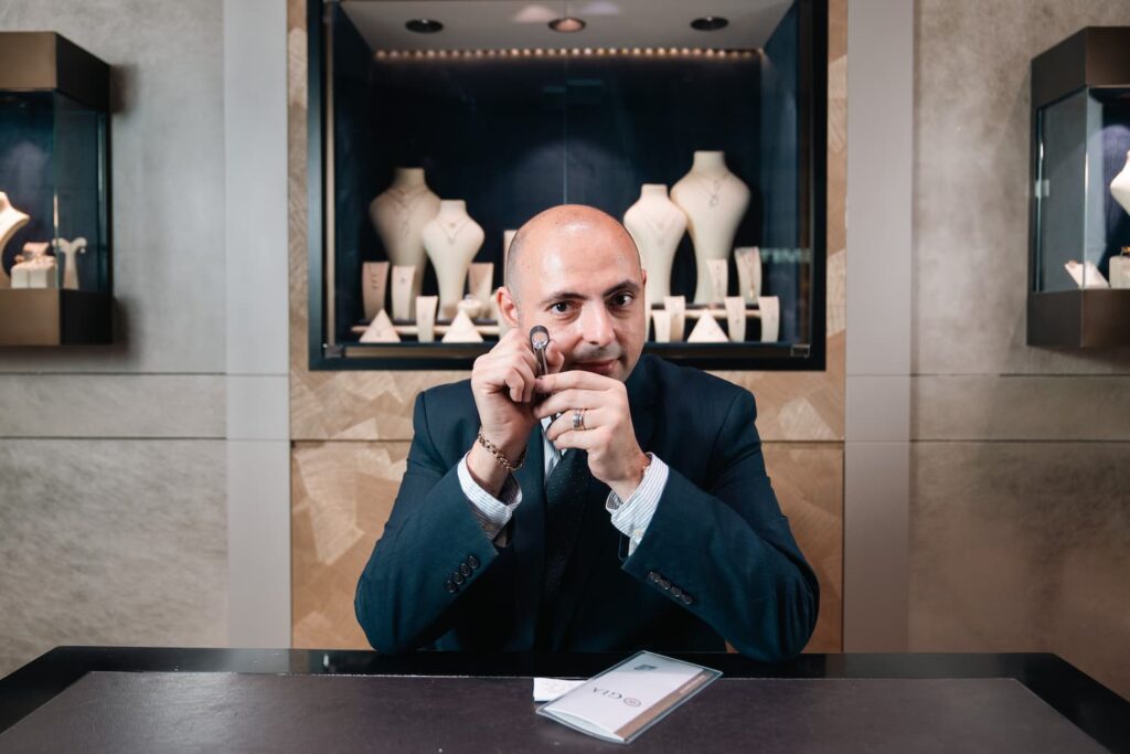 Ernesto Buono with Magnifier